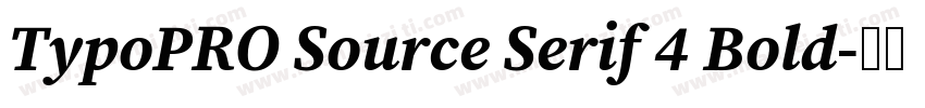 TypoPRO Source Serif 4 Bold字体转换